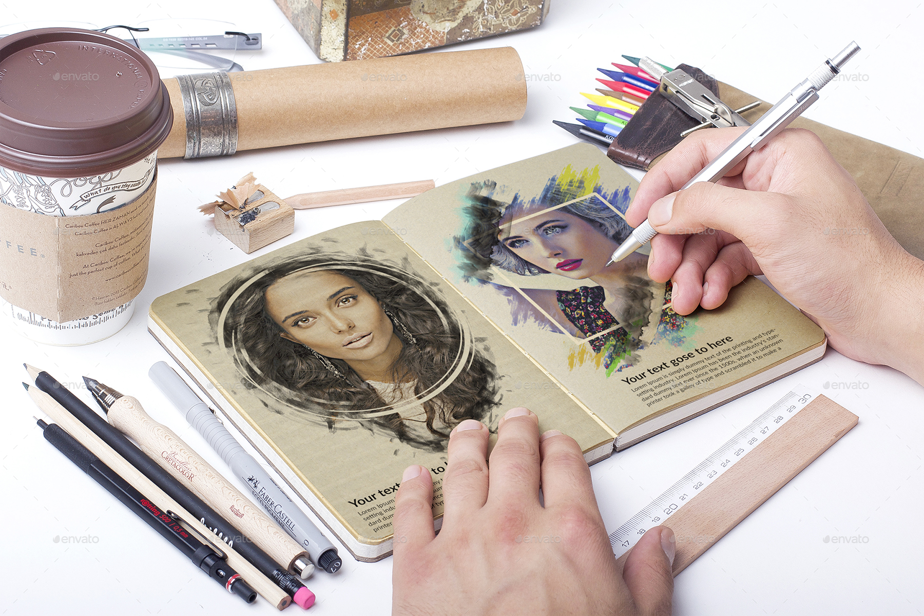 Art Stick Photo Template, Graphics GraphicRiver